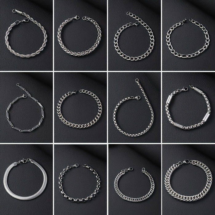 UrbanSteel Armbandenset – Stoer en Trendy voor Heren