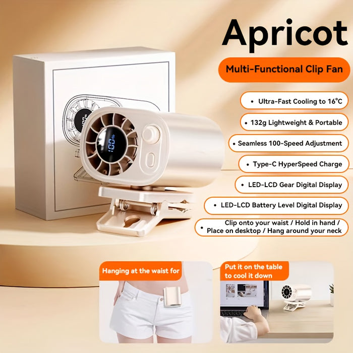 BreezeClip Mini Ventilator – Krachtige Koeling, Overal en Altijd