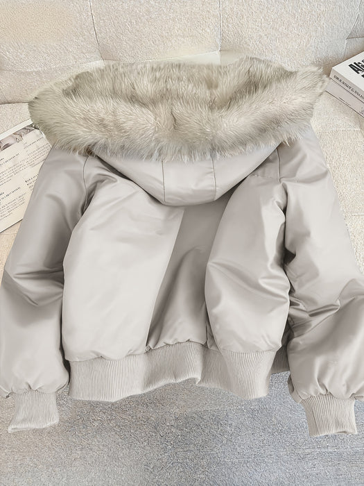 Damebomberjakke med kunstpels – elegant og varm til enhver sæson