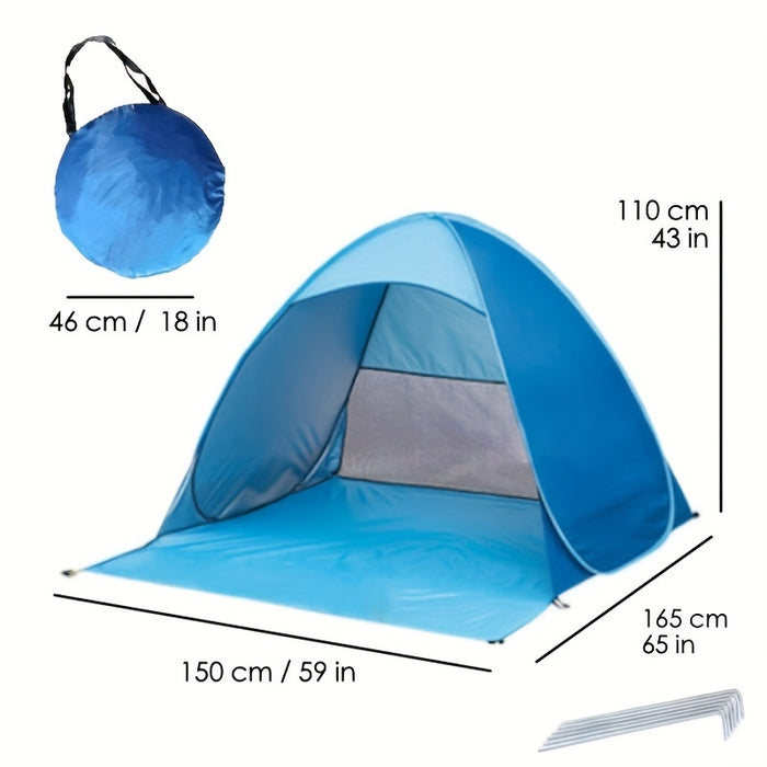 BreezeShield Strandtent – Bescherming en Comfort voor Elke Stranddag