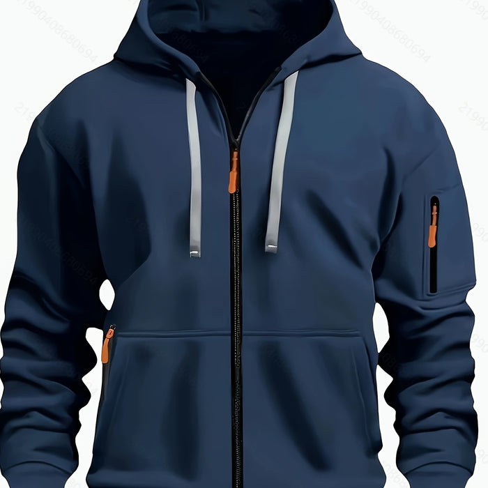 OLIPHEE Heren Hoodie Winter met Bivakmuts Casual Hoodie Heren Rits en Zak Winddicht Warm Jas Heren Sweatshirt Locker Aschwarz XXL OLIPHEE Heren Hoodie Winter met Bivakmuts Casual Hoodie Heren Rits en Zak Winddicht Warm Jas Heren Sweatshirt Locker Aschwarz XXL