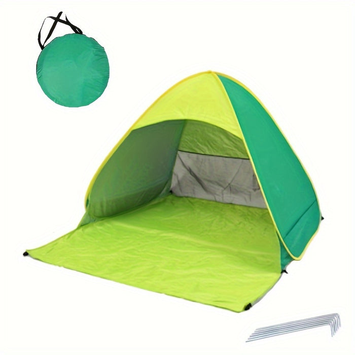 BreezeShield Strandtent – Bescherming en Comfort voor Elke Stranddag