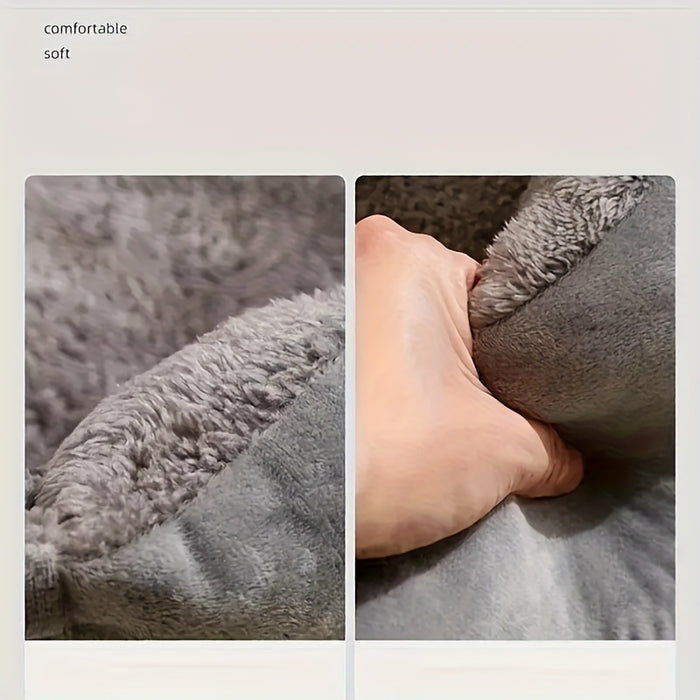 Blød Katte- og Hundekurv til Små Kæledyr med Komfortabel Plys Kant