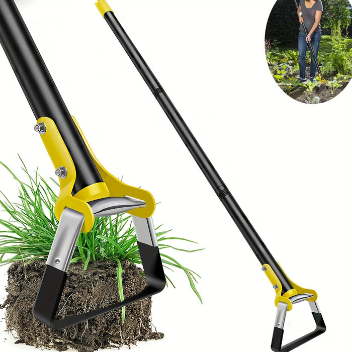 Roestvrijstalen Ergonomische Tuinwerktuig met Driehoekige Kop – Voor Onkruid en Grond