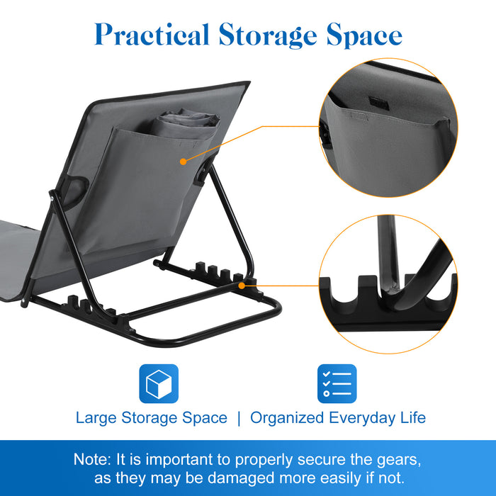 RelaxMate Draagbaar Strandbed – Comfort en Gemak Onderweg