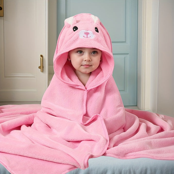 Serviette bébé avec capuche – Douce et confortable après le bain
