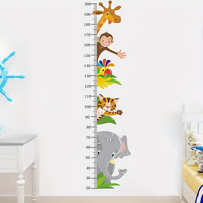 Dieren Groeimeter Wandstickers - Speelse Meting voor Kinderen