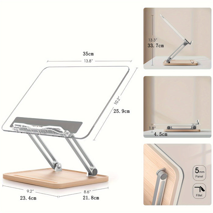 Ergonomische Acryl Leesstandaard – Verstelbaar en Stijlvol