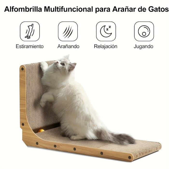 Tiragraffi a L per Gatti da Interno – Durevole, Stabile e Salvaspazio