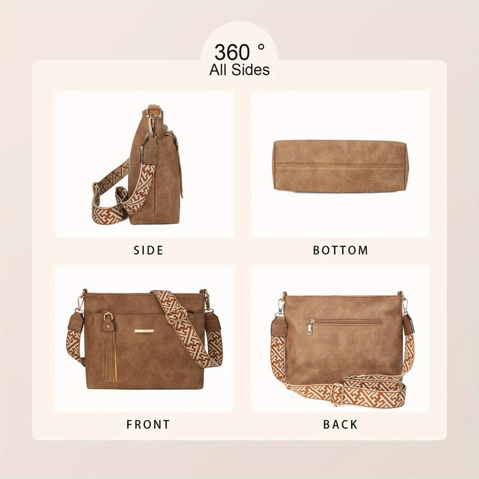 Chique PU Schoudertas – Stijlvol en Ruim voor Elke Gelegenheid