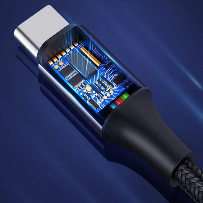 USB-C till USB-C snabbladdningskabel – 100W kraftfull och hållbar