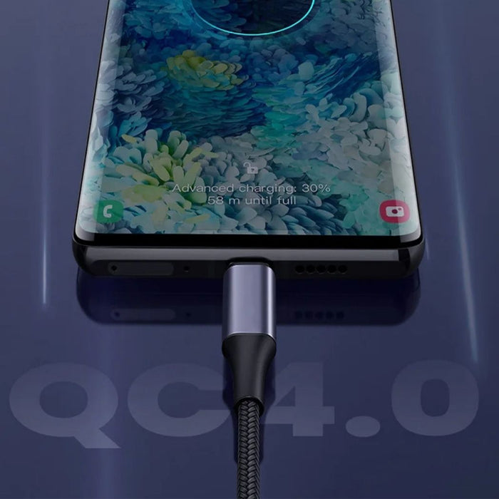 USB-C till USB-C snabbladdningskabel – 100W kraftfull och hållbar