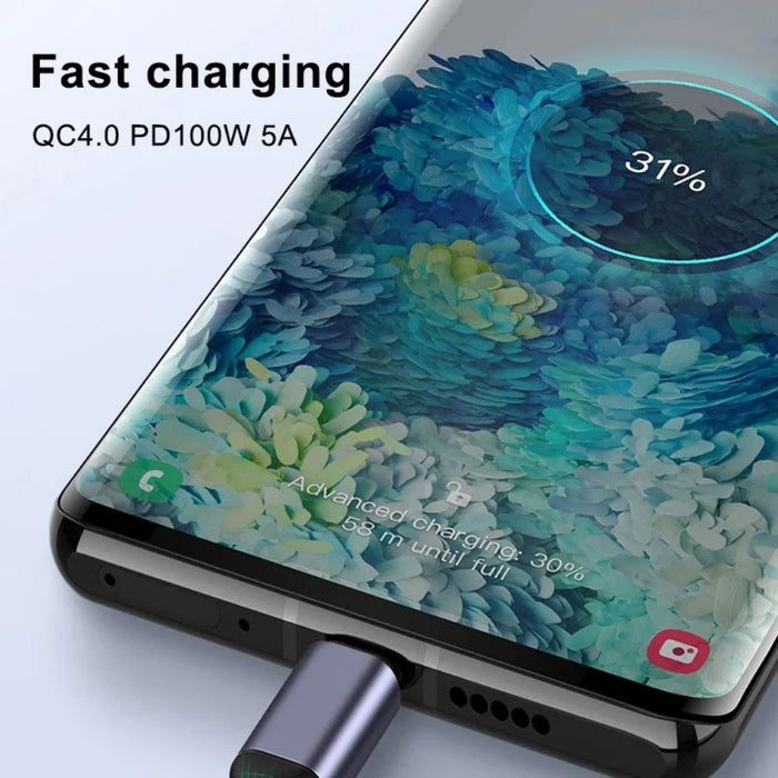 USB-C till USB-C snabbladdningskabel – 100W kraftfull och hållbar