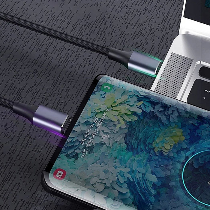 USB-C till USB-C snabbladdningskabel – 100W kraftfull och hållbar