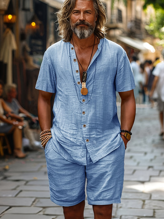 Breeze Linnen Set – Zomercomfort en Casual Elegantie