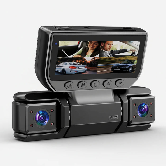 Dashcam-järjestelmä, jossa 4 kameraa ja wifi 360 asteen auton valvontaan