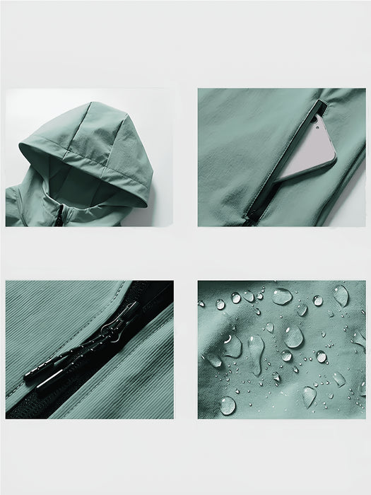 Sportieve Hooded Jacket voor Mannen – Ademend en Comfortabel voor Wandelen en Hardlopen