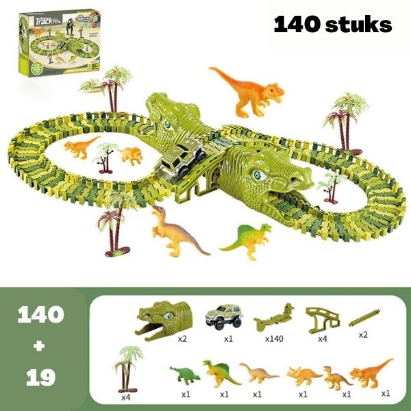 DinoTrack - Dinosaurus Speelgoedset - 360-graden Baan