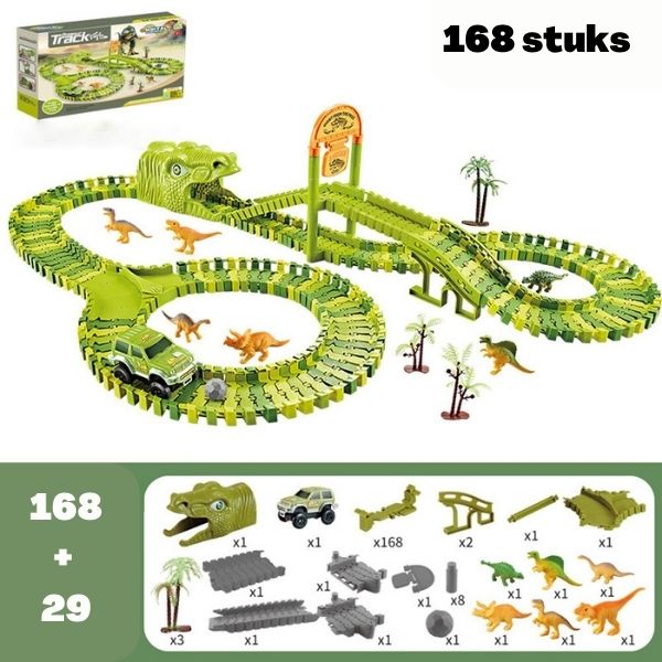 DinoTrack - Dinosaurus Speelgoedset - 360-graden Baan