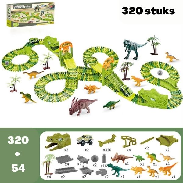 DinoTrack - Dinosaurus Speelgoedset - 360-graden Baan