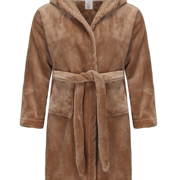 Børne badekåbe med hætte - Blød fleece badekåbe til piger med en behagelig pasform