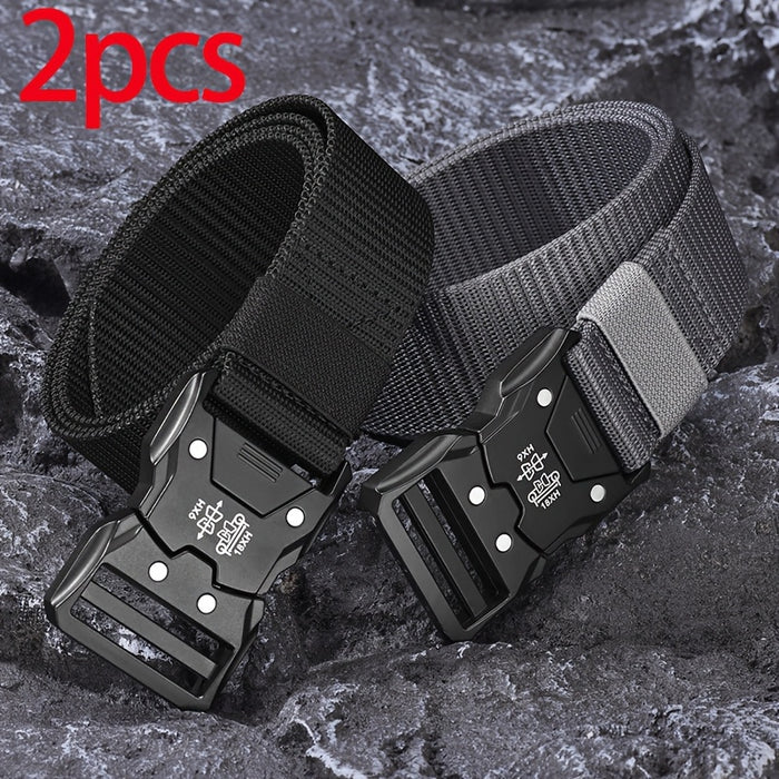 Unisex Tactische Nylon Riem – Stevig, Ademend en Veelzijdig