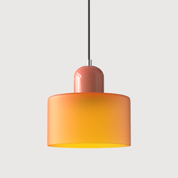 Retro-riippuvalaisin lasikuvulla ja säädettävällä johdolla lämpimään tunnelmaan