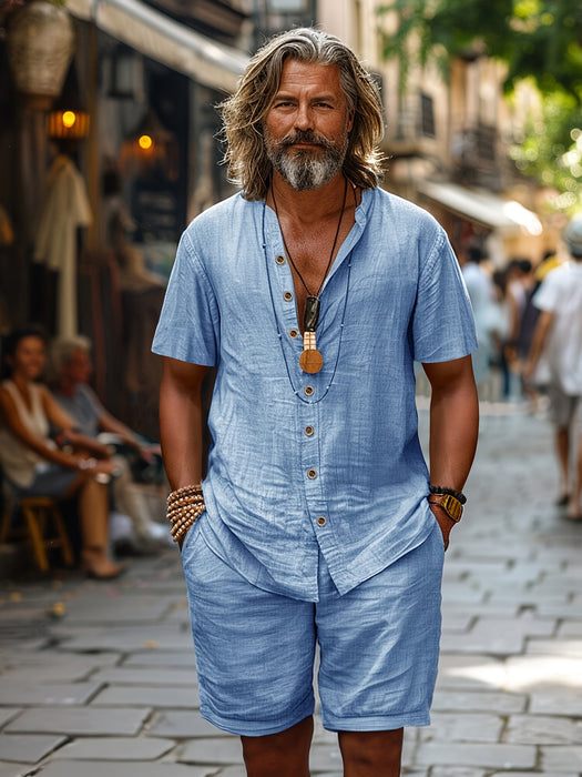 Breeze Linnen Set – Zomercomfort en Casual Elegantie