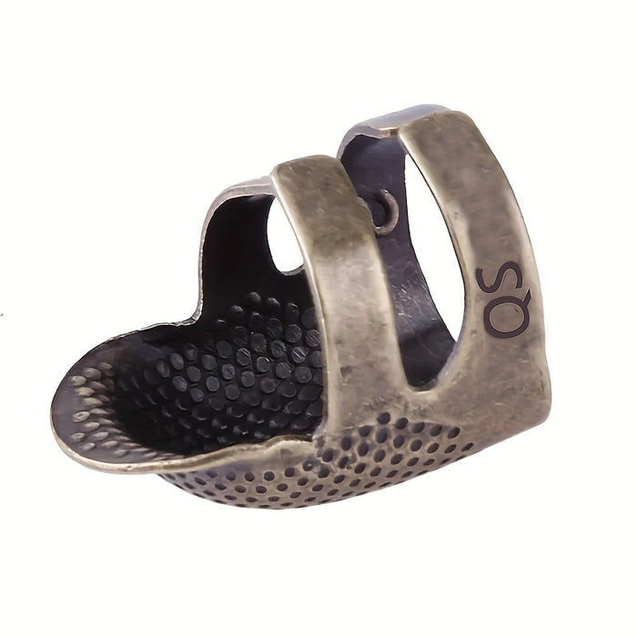 Vintage Metaal Naaldvinger – Stevige Bescherming bij Naaien