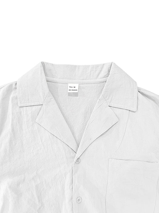 BreezeWear Heren Linnen Set – Luchtig en Stijlvol voor de Zomer