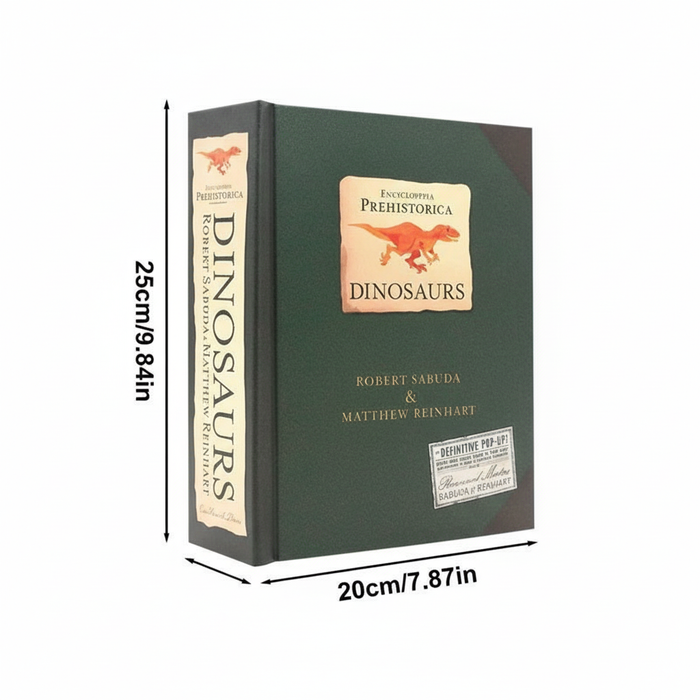 3D Pop Up-dinosauriebok med interaktiva sidor för barn Edu