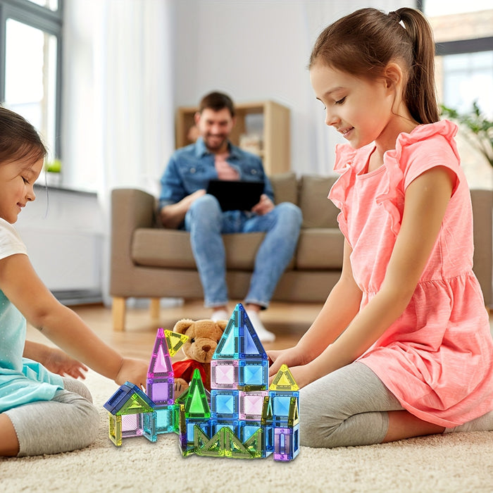 Mini Magnetische Bouwblokken Set – Compact en Veelzijdig Speelplezier