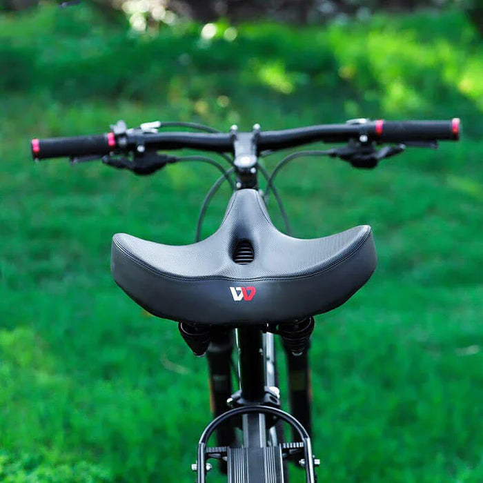 Extra Bred Bekväm Cykelsadel med Ergonomisk Design och Mjuk Fyllning