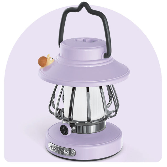 SnailGlow Draagbare Campinglamp – USB Oplaadbaar Nachtlampje