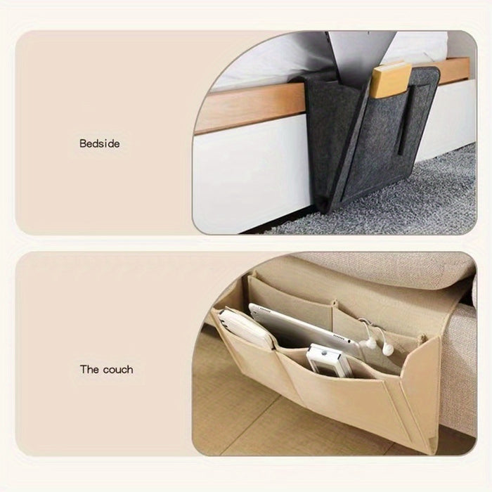 Slimme Vilt Opbergzak – Overzichtelijk en Toegankelijk naast Bed of Bank