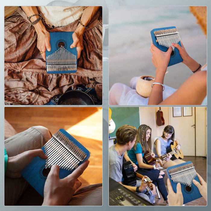 Kalimba Duimpiano met 17 Toetsen van Hout voor Ontspanning en Muziekplezier