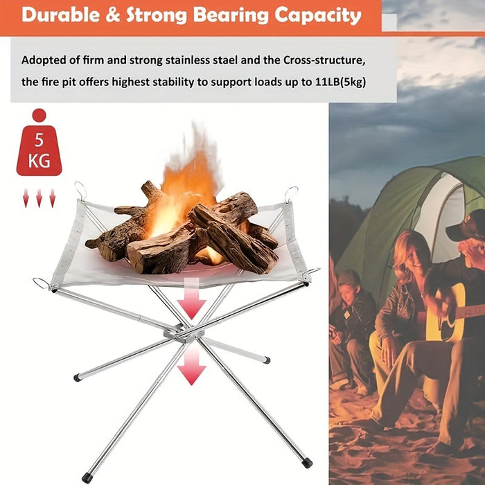 CampFire Compact Vuurplaats – Draagbaar, Stevig en Praktisch voor Outdoor Gebruik