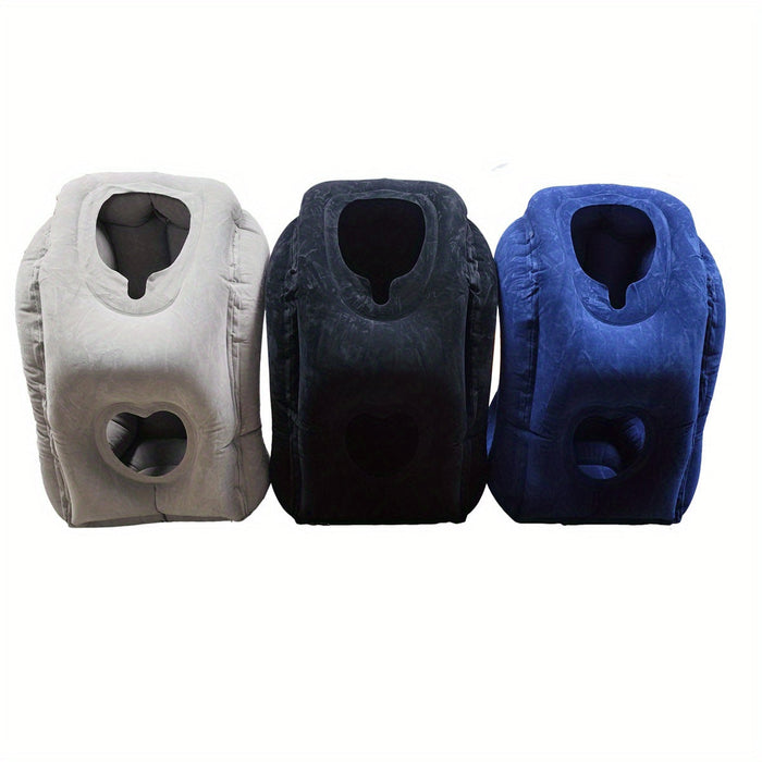 Opblaasbare Reis Neksteun met Hartvormige Uitsparing – Compact en Wasbaar