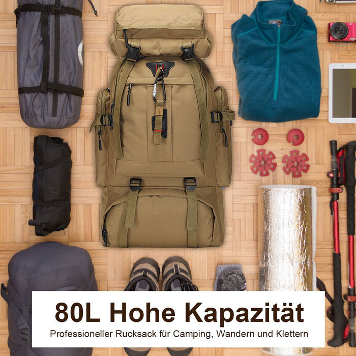 Explorer 80L Hiking Rugzak – Stevig en Veelzijdig