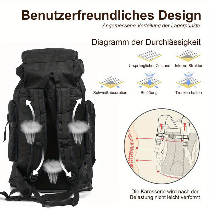 Explorer 80L Hiking Rugzak – Stevig en Veelzijdig