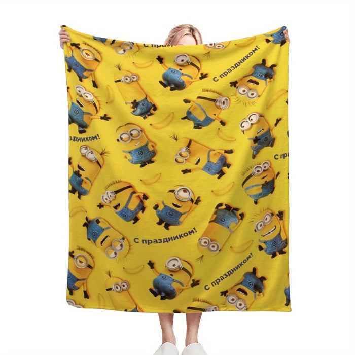 Minions Fleece Deken - Zachte & Warme Flanel Deken voor Kinderen