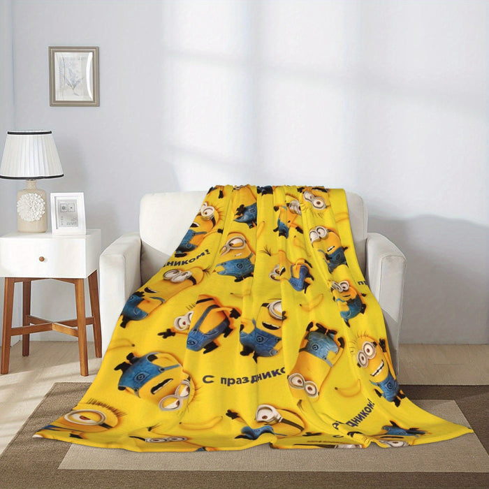 Minions Fleece Deken - Zachte & Warme Flanel Deken voor Kinderen