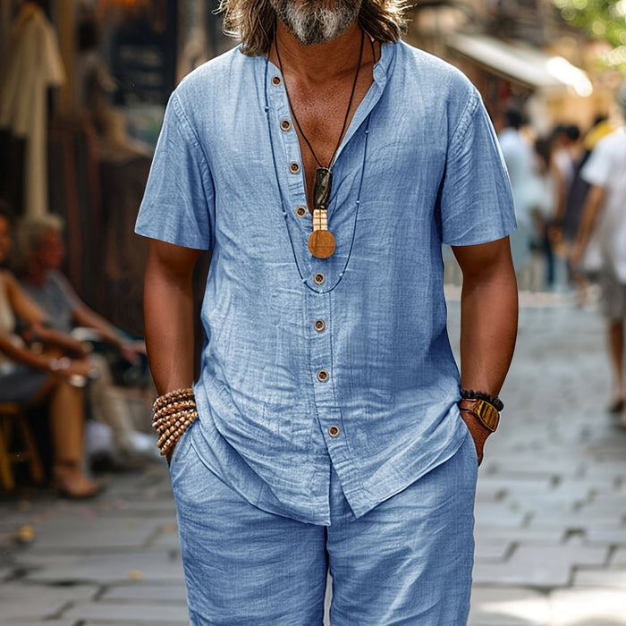 Breeze Linnen Set – Zomercomfort en Casual Elegantie