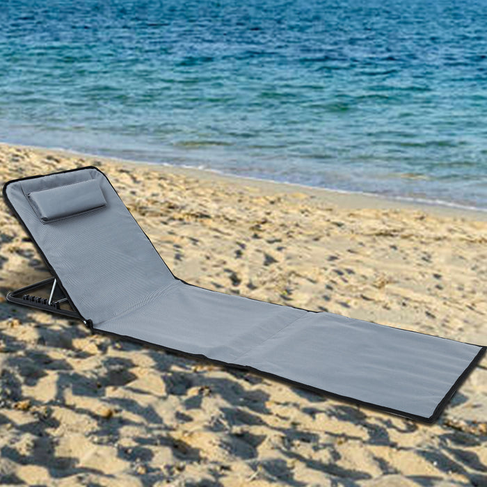 RelaxMate Draagbaar Strandbed – Comfort en Gemak Onderweg