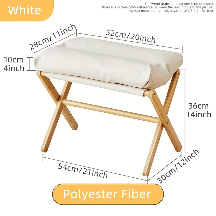 Lichtgewicht Opvouwbare Bamboe Voetsteun – Comfortabel en Praktisch voor Thuis en Kantoor