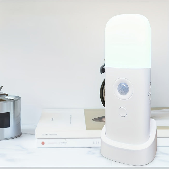 LED Nachtlamp met Bewegingssensor – USB-oplaadbaar en Verstelbare Helderheid voor Slaapkamers en Gangen
