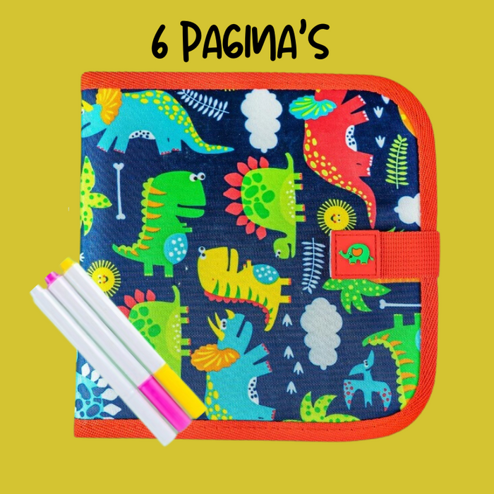 Dino Tekenboek – Herbruikbaar Tekenplezier voor Kinderen