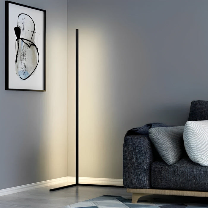 Minimalistinen LED-lattiavalaisin himmennettävillä valoasetuksilla ja modernilla lineaarisella muotoilulla