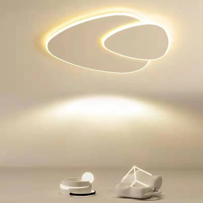 Minimalistinen LED-kattovalaisin orgaanisella ellipsimuodolla moderniin sisustukseen