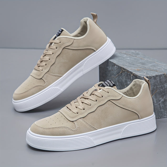 Heren Sneakers met Lage Top – Comfortabel en Duurzaam met Witte PVC Zool